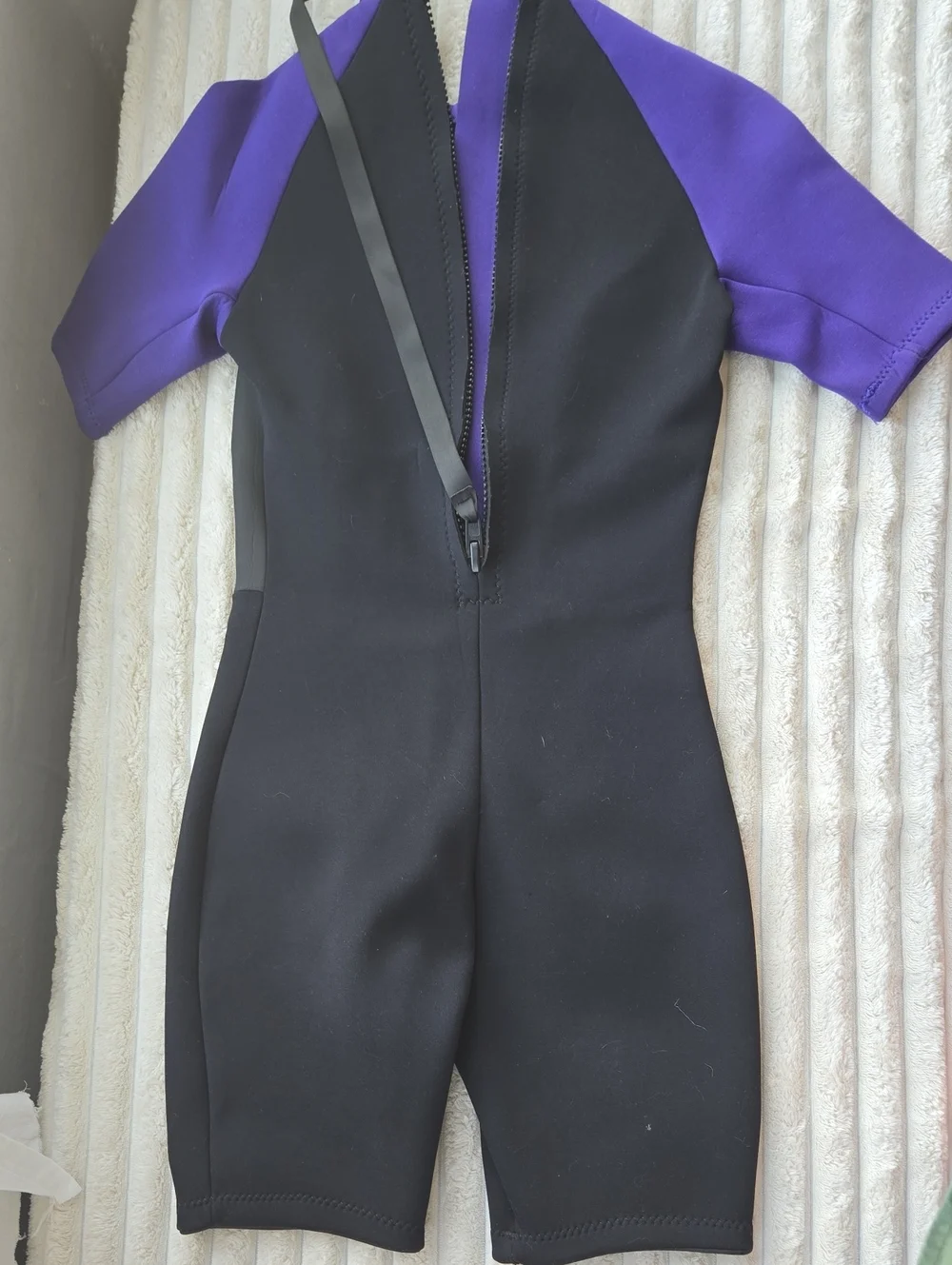 Vintage 90s Womens 11/12 Shorty Easy-on Neoprene Wetsuit